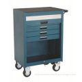 Blue Coating 4 Drawer Roller Cabinet Tool Chest With Adjustable Full Height Door